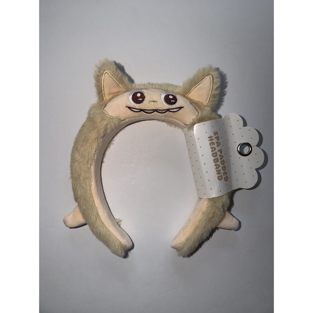 Labubu Inspired Plush Spa Headband Fuzzy Monster Cat Ears Girls Kids Gift NWT